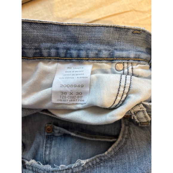 Lee Regular Fit Straight Leg Light Wash Denim Jeans Mens Size 36x30 - Picture 5 of 7